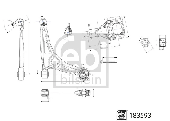 Control/Trailing Arm, wheel suspension